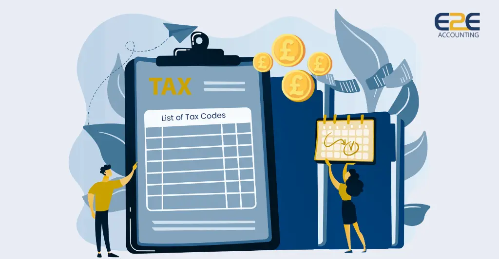 list of tax codes and what they mean